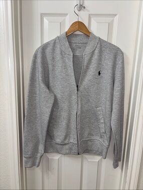 Polo by Ralph Lauren Light Heather Gray Zip-Up Jacket